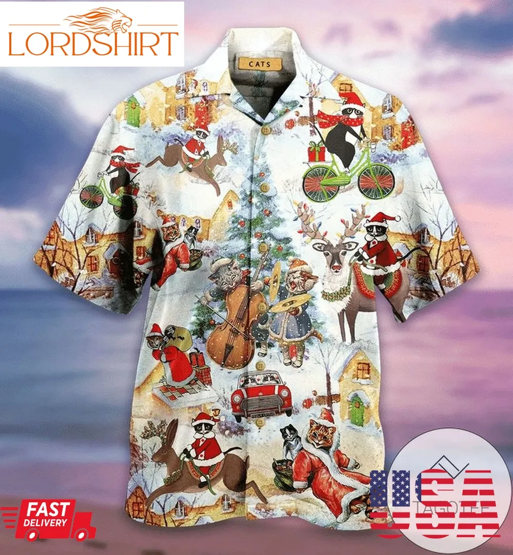 Get Now Meowy Christmas Authentic Hawaiian Shirt 2023