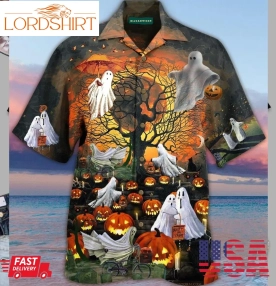 Ghosts Halloween Hawaiian Shirt