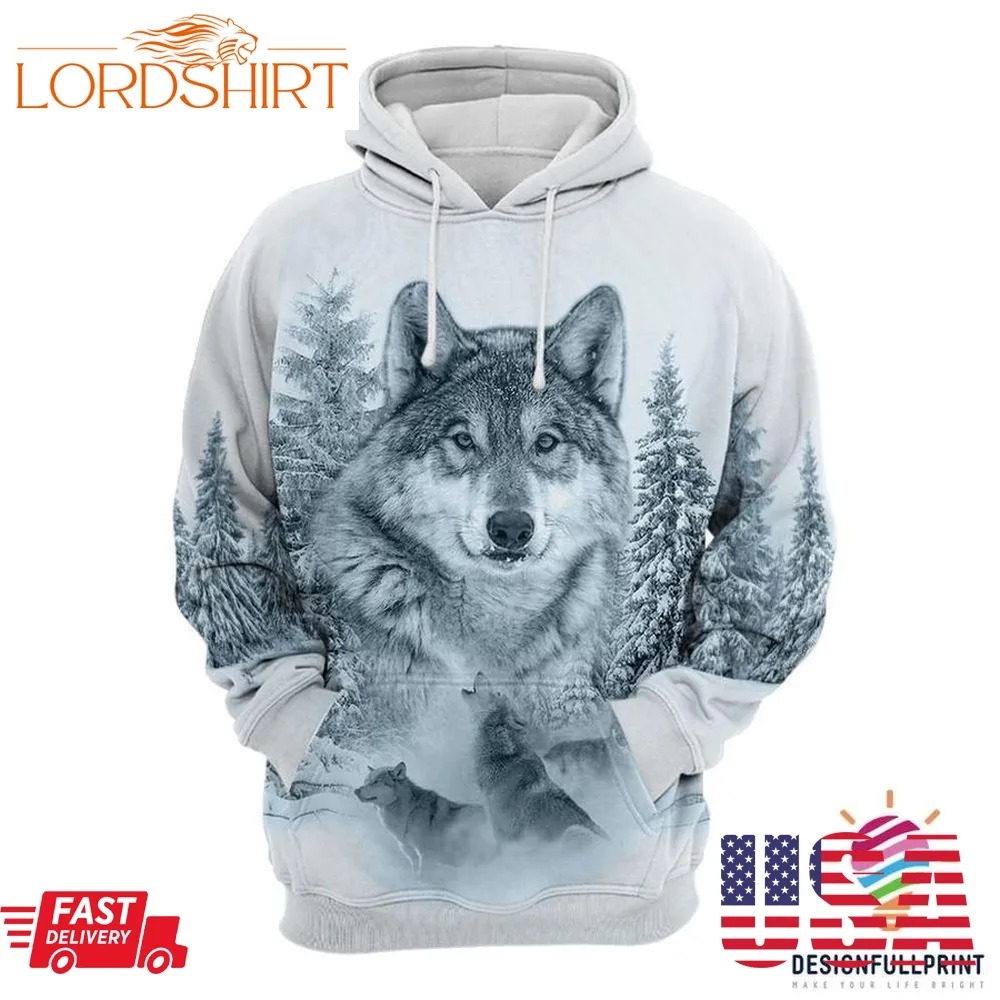 Gift For Wolf Lover Wolf Sweater Hoodie Lh