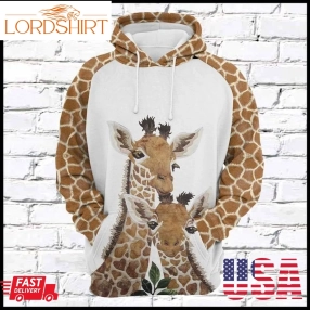 Giraffe Family 3D Hoodie For Men For Women All Over Printed Hoodie