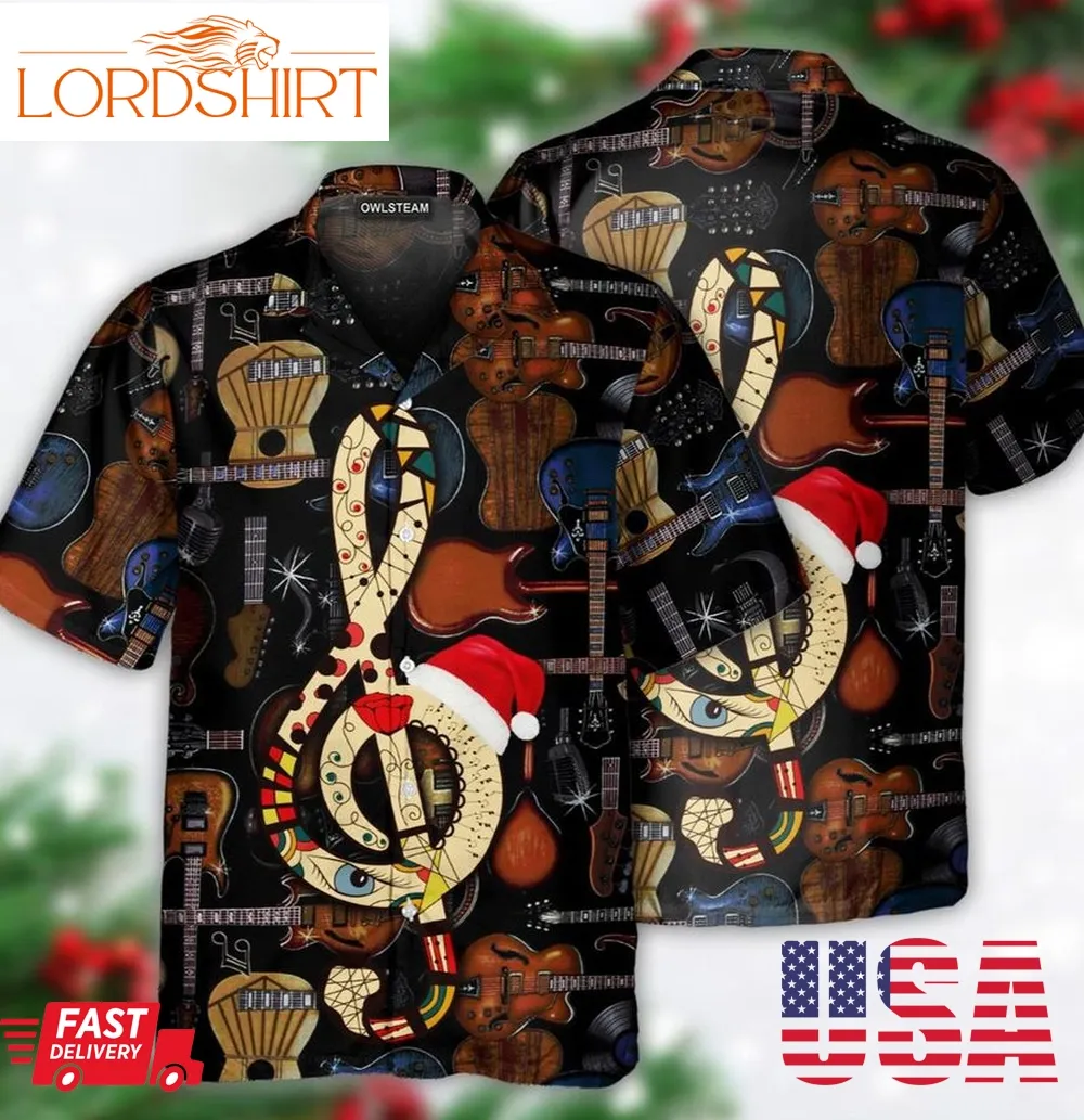 Giutar Happiness Christmas Hawaiian Shirt