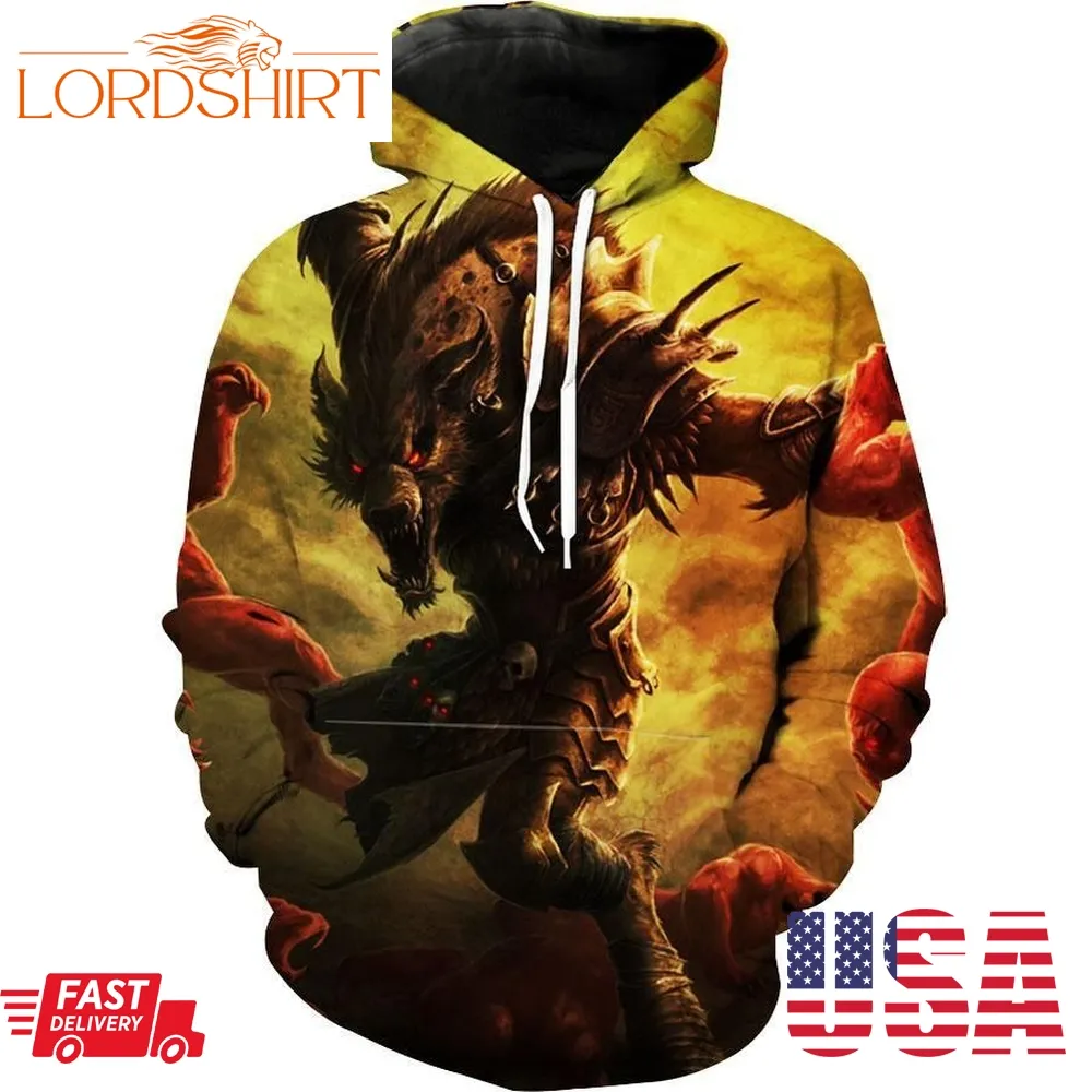 Gnoll Dungeons And Dragons Gnoll Werewolf Hoodie 3D