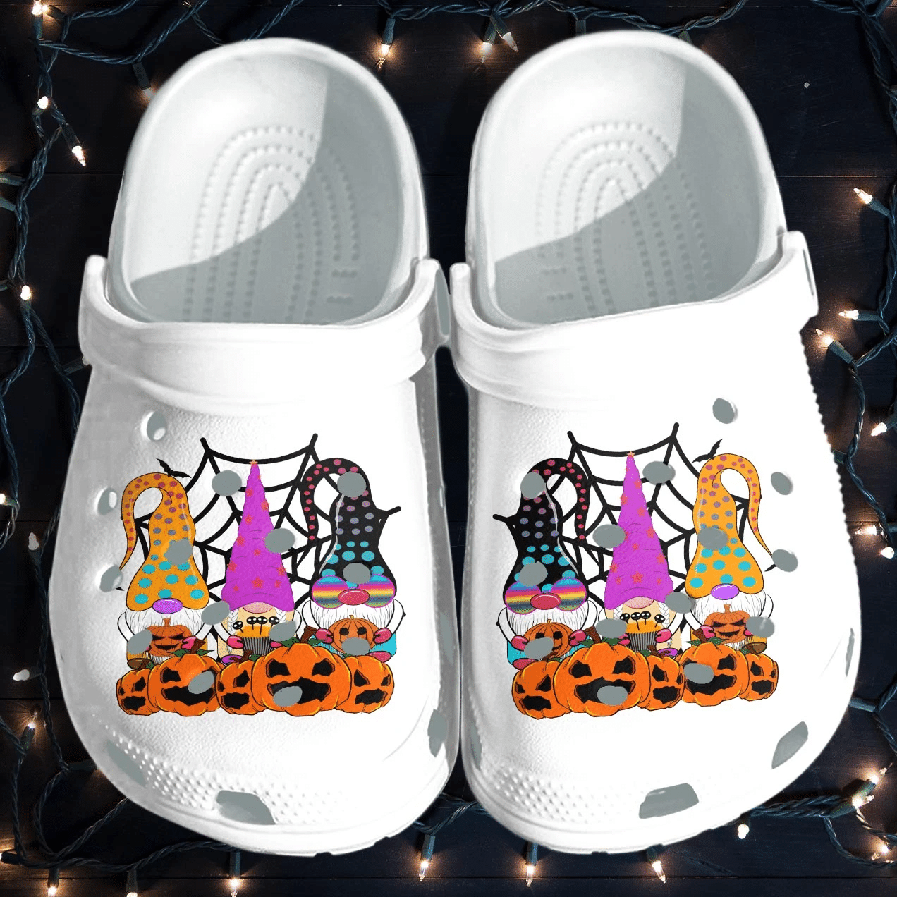 Gnomes Pumpkin Halloween Party Shoes Clog   Halloween Crocs Crocband Clog Birthday Gift For Boy Girl