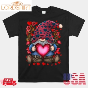 Gnomes Sunflower Field Valentines Day Shirt