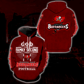 God 1St Family 2Nd Then Buccaneers Full Over Print S1507 Hoodie