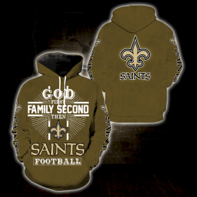 God 1St Family 2Nd Then New Orleans Saints Full Print S1511 Hoodie