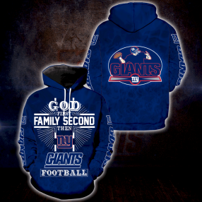 God 1St Family 2Nd Then New York Giants Full Over Print S1501 Hoodie