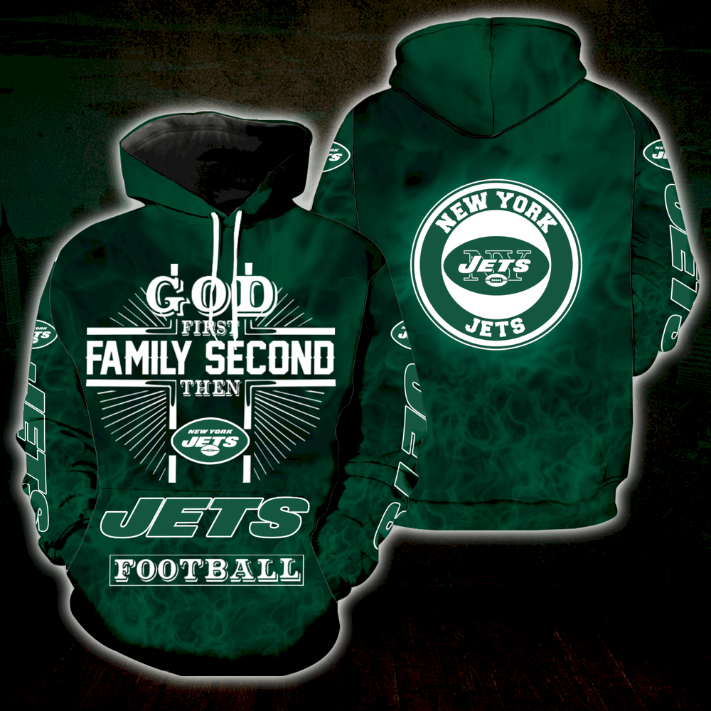 God 1St Family 2Nd Then New York Jets Full Over Print S1396