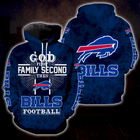 God First Family Second Then Buffalo Bills Full Over Print K3012