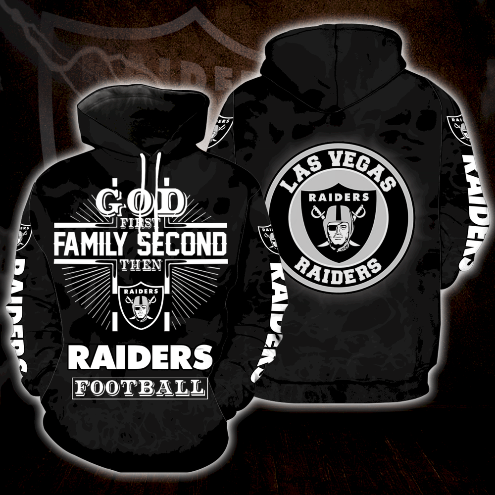 God First Family Second Then Las Vegas Raiders Full Over Print K3011