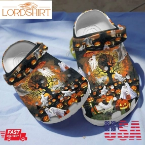 God Pumpkin Halloween Clog For Men And Women Rubber Crocs Clog Shoes Comfy Footwear