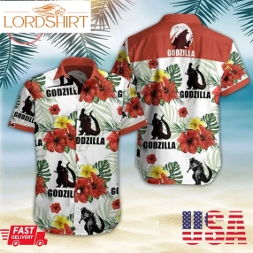 Godzilla Movies Hawaiian Shirt Summer Button Up