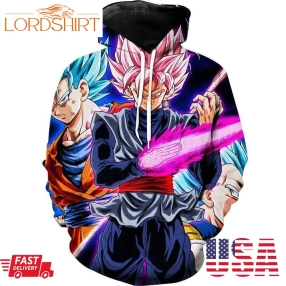 Goku Black Sword Vegeta And Goku Dragon Ball Super Hoodie 3D