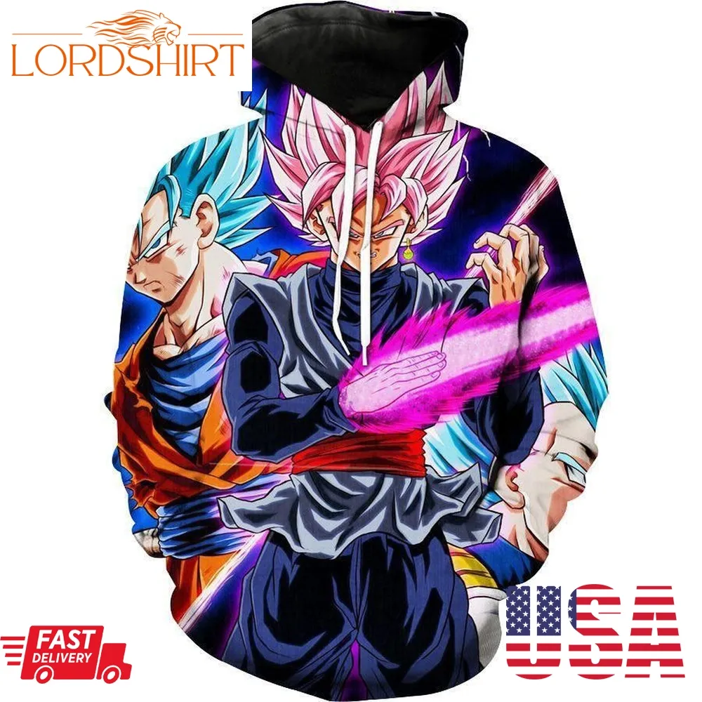 Goku Black Sword Vegeta And Goku Dragon Ball Super Hoodie 3D