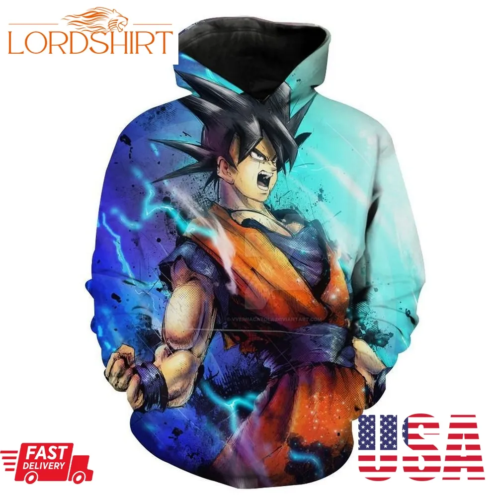 Goku Power Up Goku Dragon Ball Hoodie 3D