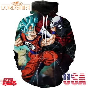 Goku Vs Jiren Fight Dragon Ball Super Fight Hoodie 3D