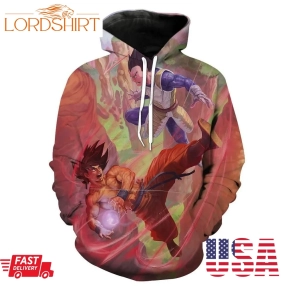 Goku Vs Vegeta Dragon Ball Z Hoodie 3D