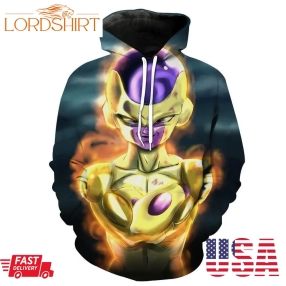 Golden Freeza Dragon Ball Super Frieza Hoodie 3D