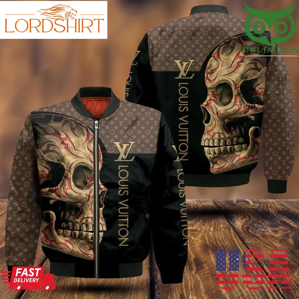 Golden Skull Louis Vuitton Bomber Jacket