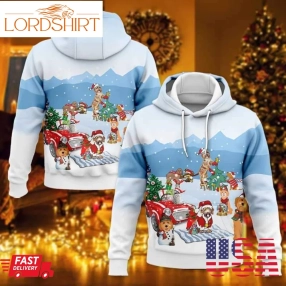 Goldendoodle Christmas 3D Hoodie