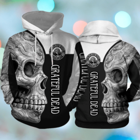 Grateful Dead Rock Band Skull 3D Hoodie Sweatshirt