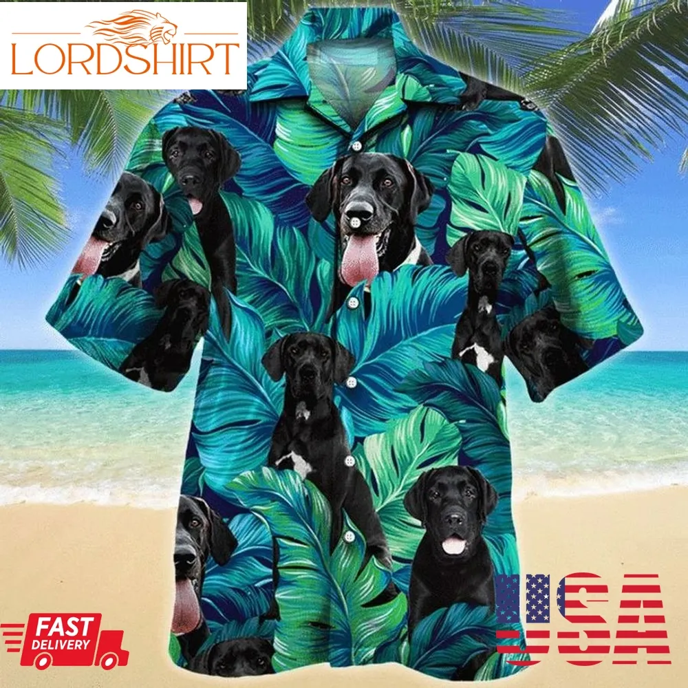 Great Dane Dog Hawaiian Shirt