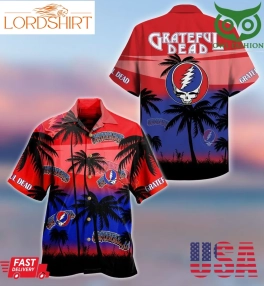 Greatful Dead Music Palm Hawaiian Shirt