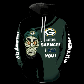 Green Bay Packers Skull Full Print K1211 Hoodie And Zipper Men Women