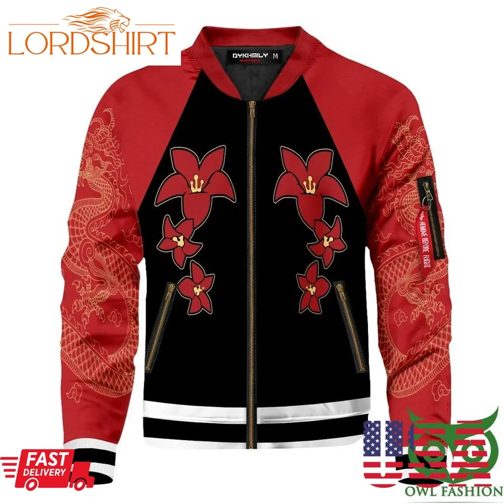 Guardian Dragon Dark Souls Ii Printed Bomber Jacket