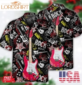 Guitar Rock Soul Merry Christmas Hawaiian Shirt