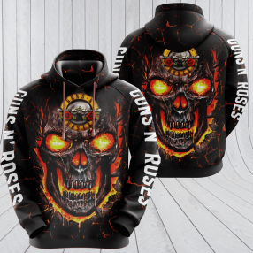 Guns N Roses Skull Black Men And Women 3D Full Printing Pullover Hoodie And Zippered Guns N Roses 3D Full Printing Shirt 2020