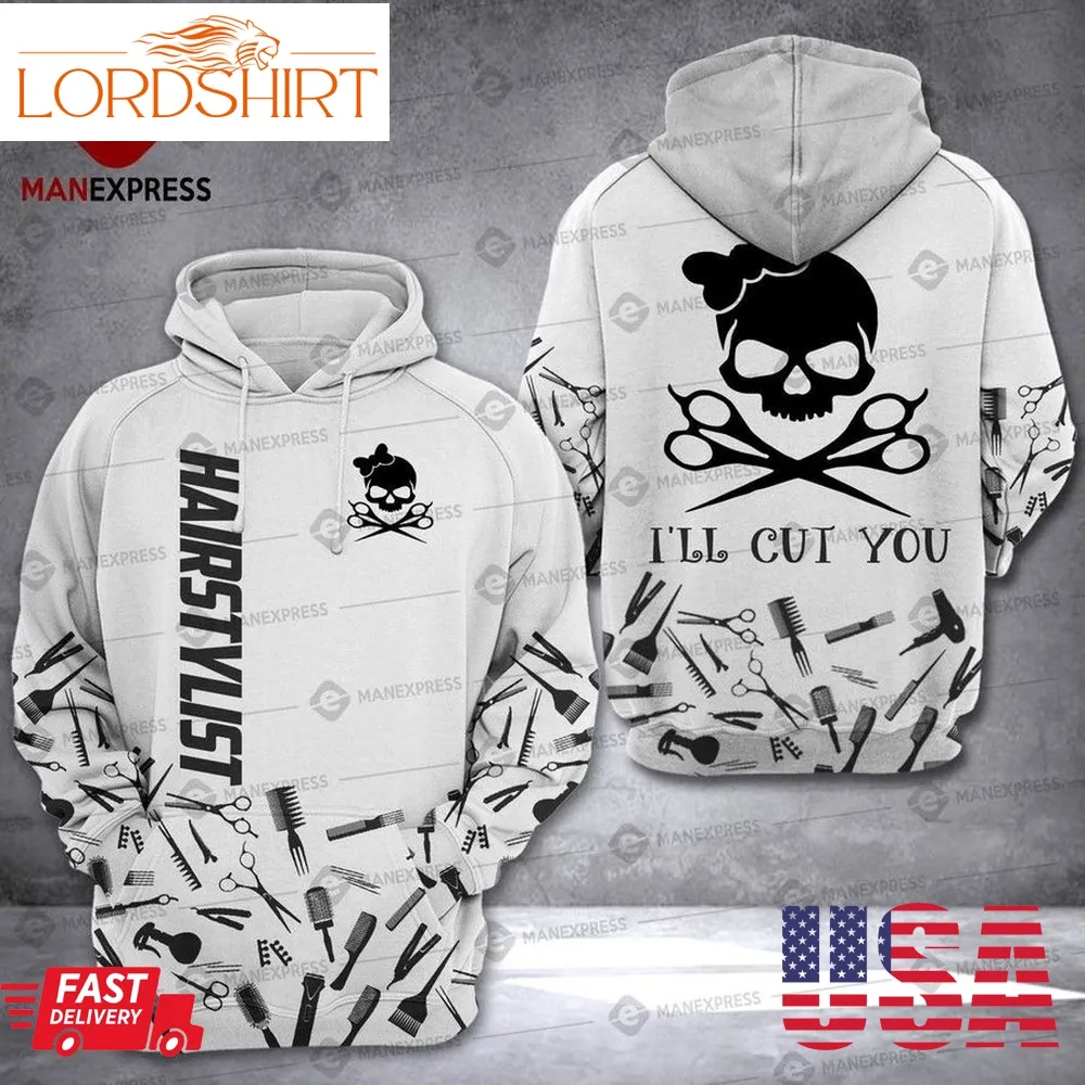 Hair Stylist Punisher Skull 3D Hoodie For Men For Women Hair Stylist All Over Printed Hoodie Hair Stylist 3D Full Printing Shirt