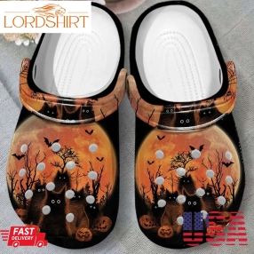 Halloween Black Cats Purr Crocs Crocband Clogs