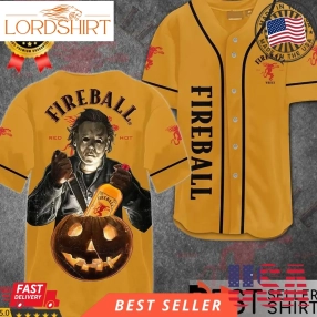 Halloween Costume Out Fit Ideas Horror Fireball Michael Myers Baseball Jersey