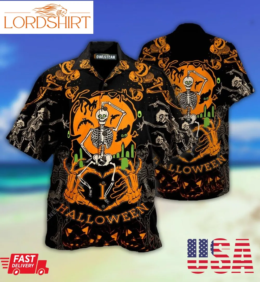 Halloween Dancing Skeleton Limited   Hawaiian Shirt   Haws07fnn150721
