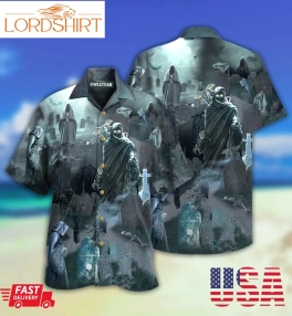 Halloween Death Could Not Hold Him In Tomb Limited   Hawaiian Shirt