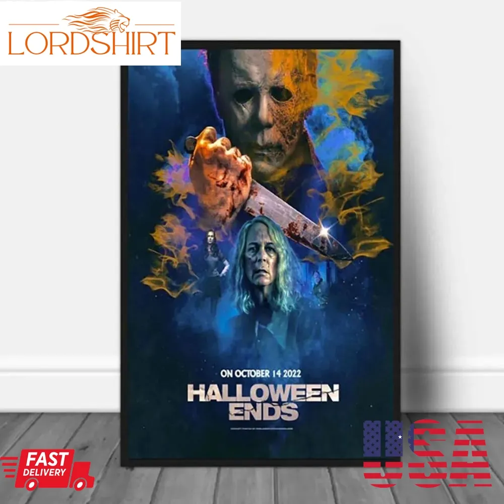 Halloween Ends 2022 By David Gordon Green Poster Halloween Ends 2022 Movie Canvas