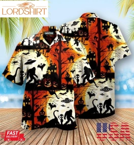 Halloween Ew People Bigfoot Ufo Edition   Hawaiian Shirt   Haws20fnn090721