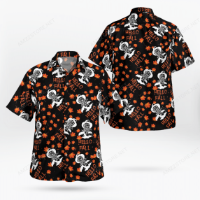 Halloween Freddy Krueger Hello Fall Hawaiian Shirt