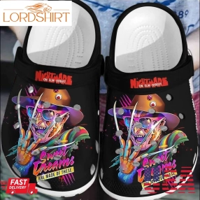 Halloween Freddy Krueger Sweet Dream Nightmare Crocs Clogs