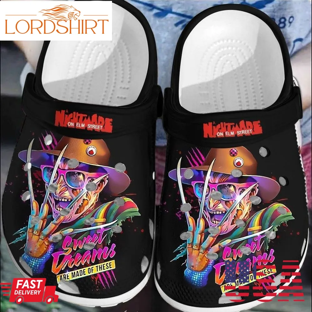 Halloween Freddy Krueger Sweet Dream Nightmare Crocs Clogs