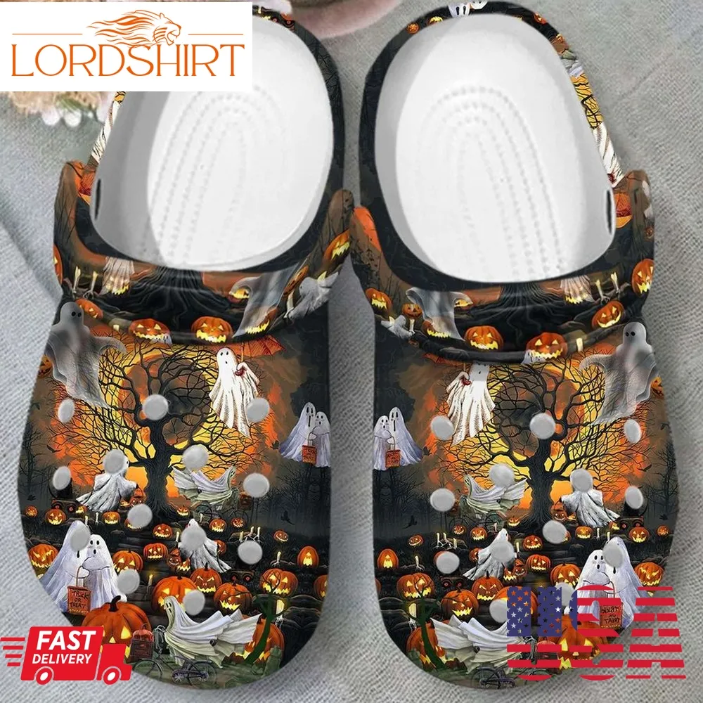 Halloween God Pumpkin Horror Moon Crocs Crocband Clogs