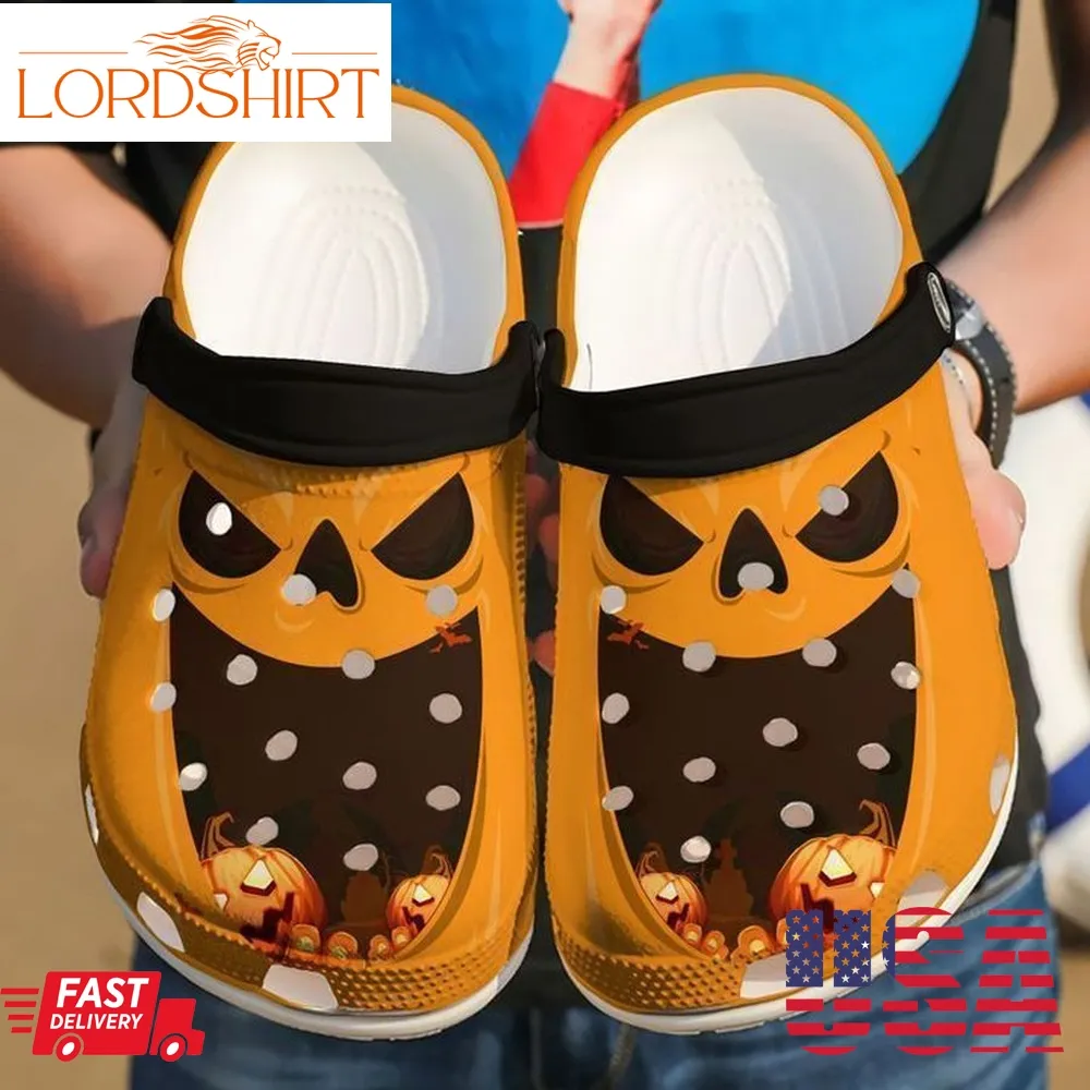 Halloween Happy Pumpkin Crocs Clog Shoes