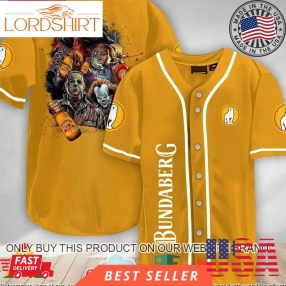 Halloween Horror Characters Bundaberg Rum Baseball Jersey