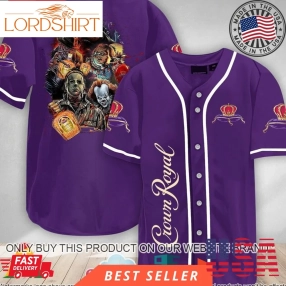 Halloween Horror Characters Crown Royal Baseball Jersey