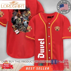 Halloween Horror Characters Duvel Baseball Jersey