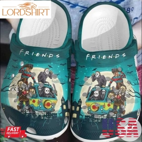 Halloween Horror Movie Characters Friends On Van Crocs Crocband Clogs