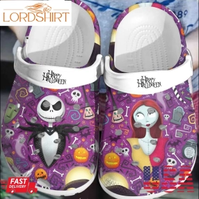 Halloween Jack Skellington Couple Crocs Clogs