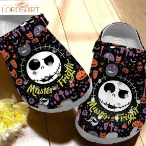 Halloween Master Of Fright Jack Crocs, Cartoon Shoes Clogs Birthday Gifts Halloweener