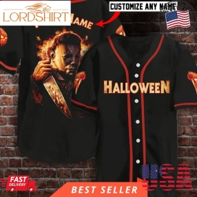 Halloween Michael Myers Custom Name Baseball Jersey Shirt 039